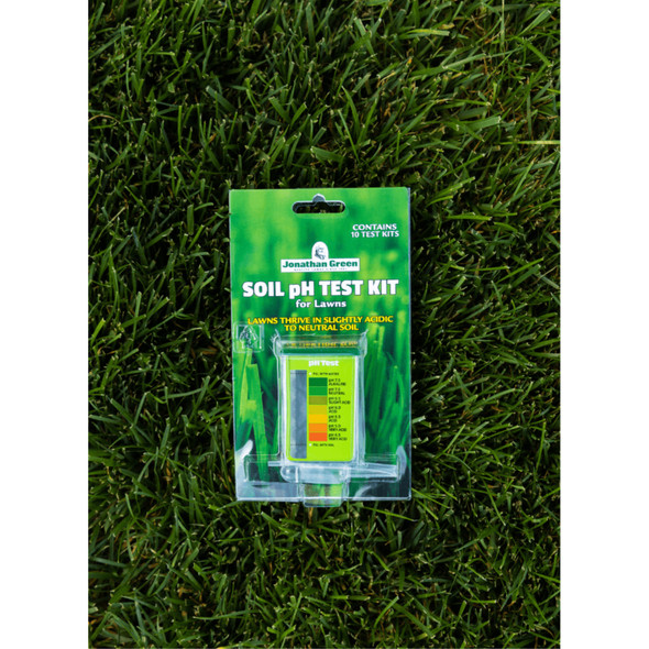 Jonathan Green Soil pH Test Kit for Lawns with Color Chart — Easy Use (10 Tests)