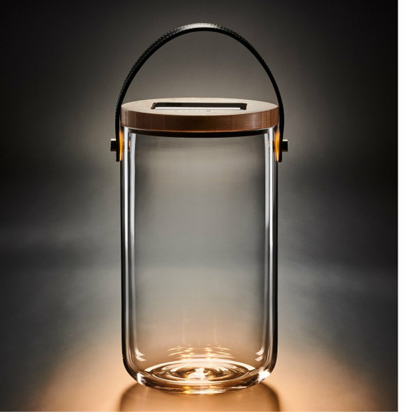 Krinner Lumix Solar Powered Home Decoration Glass LED Display Jar, Long, 11"