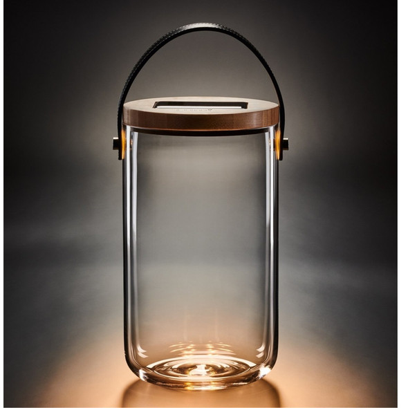 Krinner Lumix Solar-Powered Home Decoration Glass LED Display Jar, 11in
