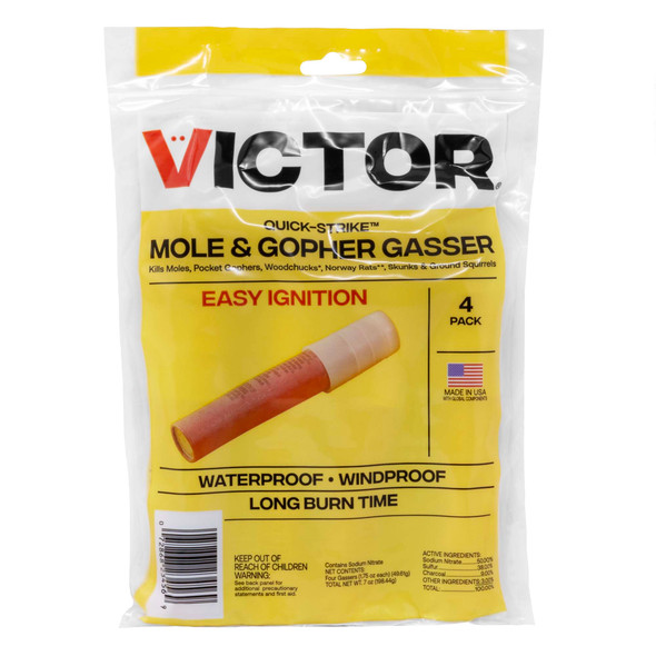 Victor Pest Quick Strike Mole & Gopher Gasser, 4-pack