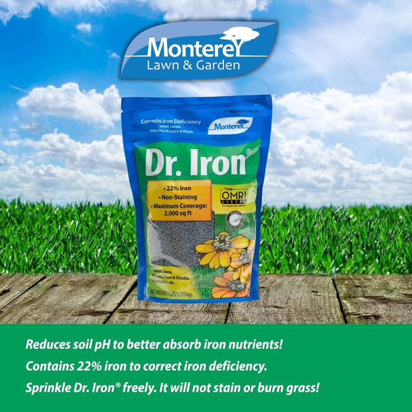 Monterey Dr. Iron Acidifier Granules Iron and Elemental Sulfur Acidic Fertilizers, 7 lb