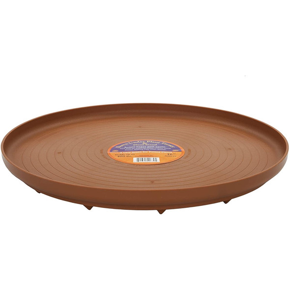 Bosmere Plant Stand Down Under Plant Turner-Saucer, Terra Cotta Color, 16"