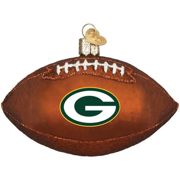 Old World Christmas Blown Glass Ornament Series, Green Bay Packers Football