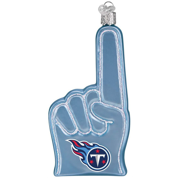 Old World Christmas Blown Glass Ornament for Christmas Tree, Tennessee Titans Foam Finger