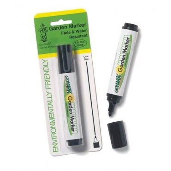 DP Industries (#GM77BLK) Clip Strip Garden Marker Pen, Black - 1.2mm Tip