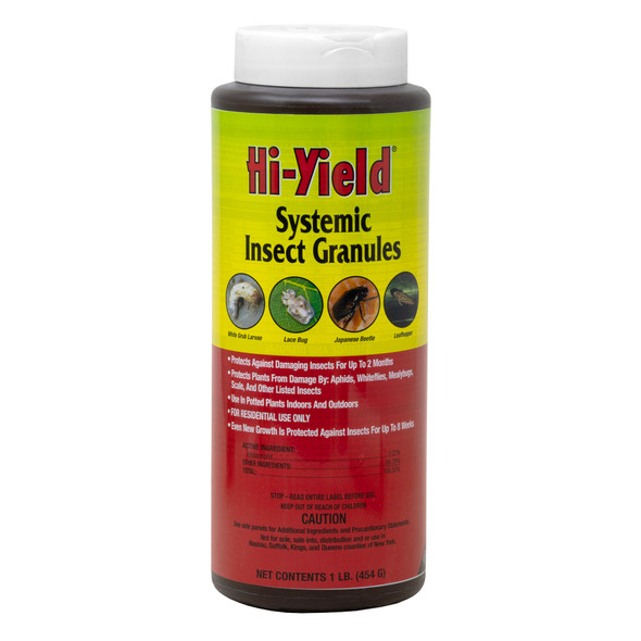 Hi-Yield Systemic Insect Granules for Indoor and Outdoor Plant Protection, 1lb