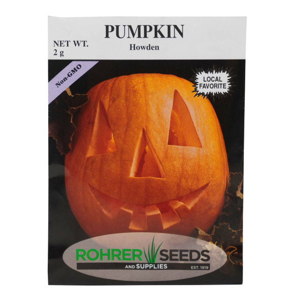Rohrer Seeds Pumpkin, Howden, 2g, Approx 15 Seeds/Packet