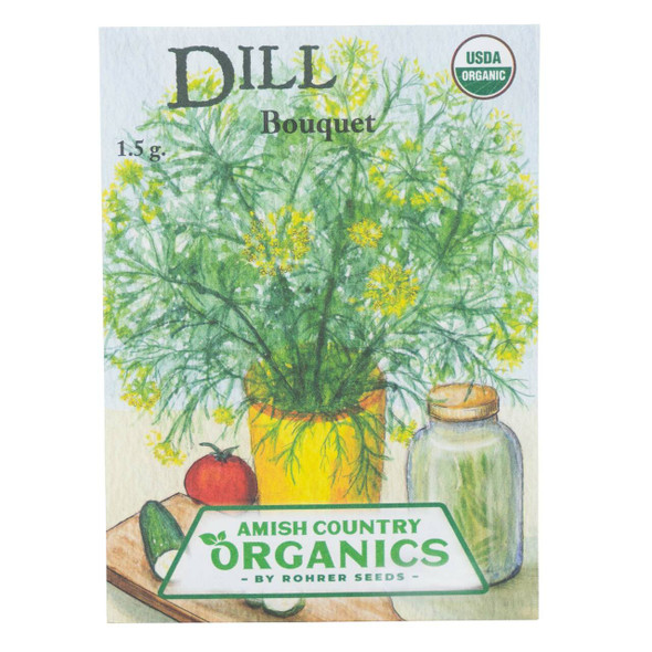 Rohrer's Seed Dill Bouquet Organic Seeds, 1.5 Gram Packet