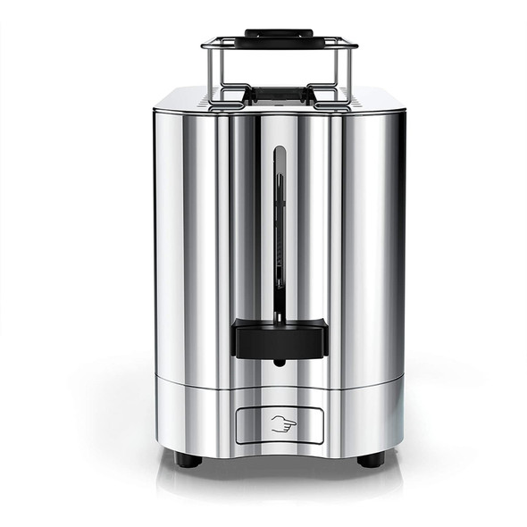 Russell Hobbs Glass Accented Long Toaster, Black & Stainless Steel, 2-Slice Slot