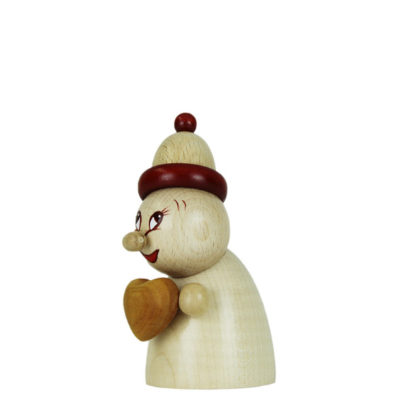 Steinbach Wooden Clumsy Mini Collection, Valentine with Heart and Beanie, 4.7"