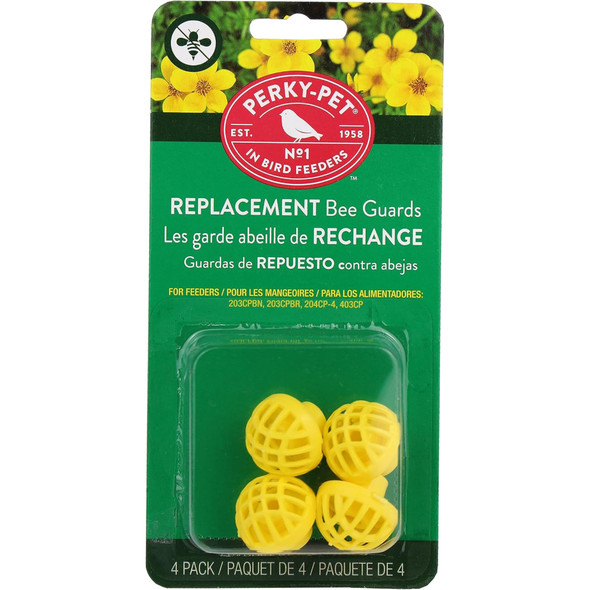 Perky Pet Replacement Bee Guards For Hummingbird Feeders, Yellow