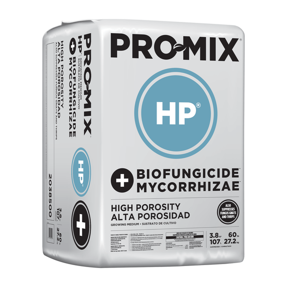 Premier Horticulture PRO-MIX HP Biofungicide + Mycorrhizae High Porosity Growing Medium, Compressed Bale, 3.8 cu ft