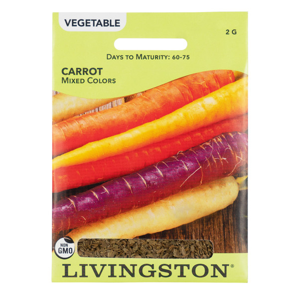 Livingston Seed Carrot Color Mix Seeds Packet