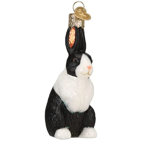 Old World Christmas Blown Glass Ornament for Christmas Tree, Dutch Rabbit