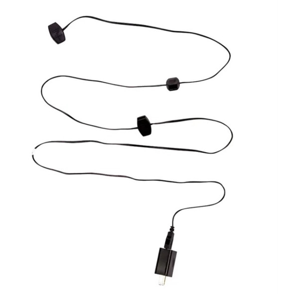 Kurt S. Adler (#USB0001) 6 Power Outlets USB Extension Cord, Black, 6'