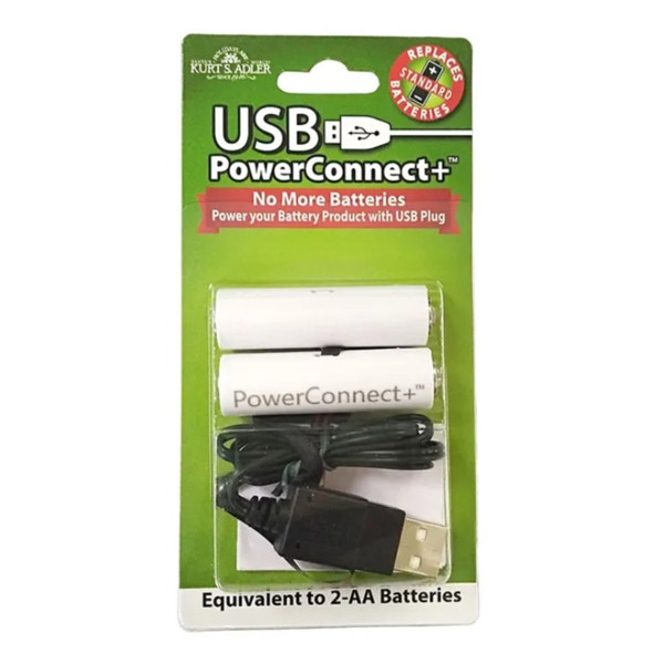 Kurt Adler 2-AA USB Power Connect and Converter Battery Replacement