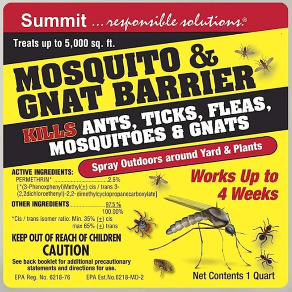 Summit Mosquito and Gnat Barrier RTU, Hose End Sprayer, 32 fl oz