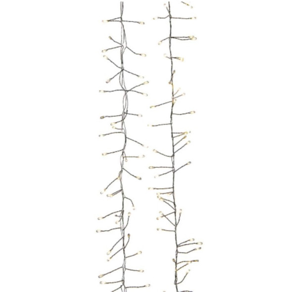 Kurt Adler 240-Light Twinkling Warm White LED Cluster Garland