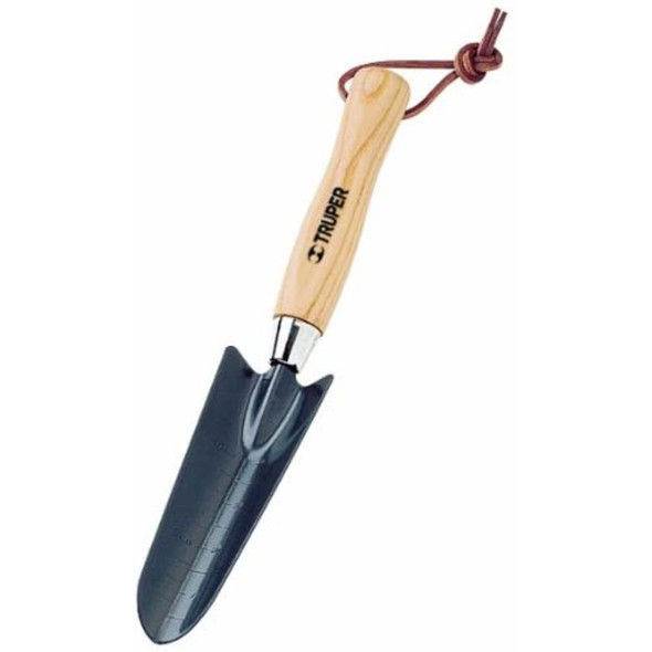 Truper Floral Garden Tool Transplanter with Ash Wood Handle, 12"