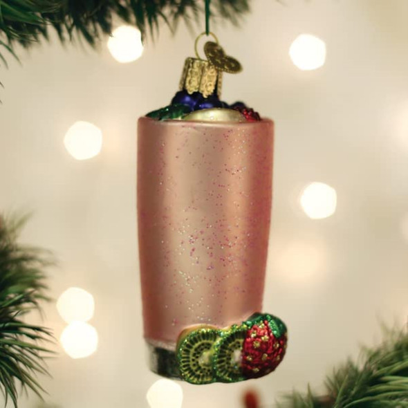 Old World Christmas Glass Blown Tree Ornament, Smoothie (With OWC Gift Box)