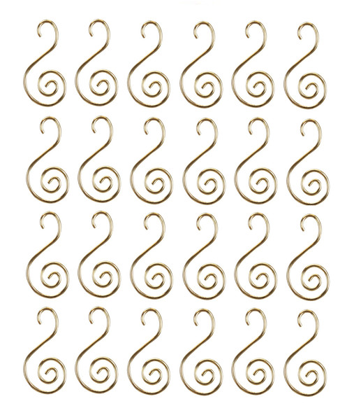 Old World Christmas Blown Glass Christmas Ornament, Ornaments S-Hooks For Christmas Trees, 24 Pack