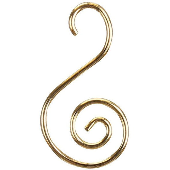 Old World Christmas Metal S-Hook Ornament Hangers, Gold (Pack of 24)
