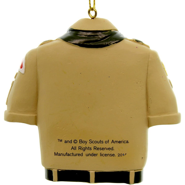 Kurt Adler Resin Christmas Tree Ornament, Boy Scouts of America Tan Shirt