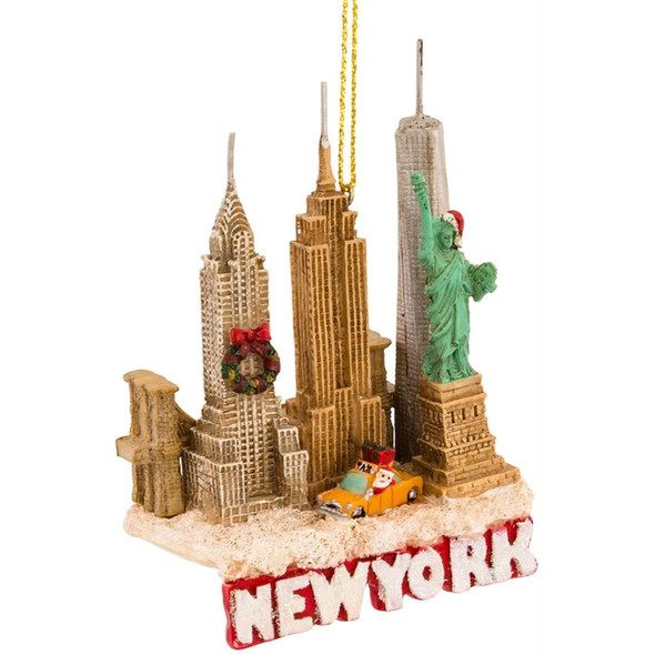 Kurt Adler Tall City Travel New York City Ornament
