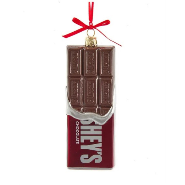 Kurt Adler Hershey's Bar Glass Christmas Tree Ornament