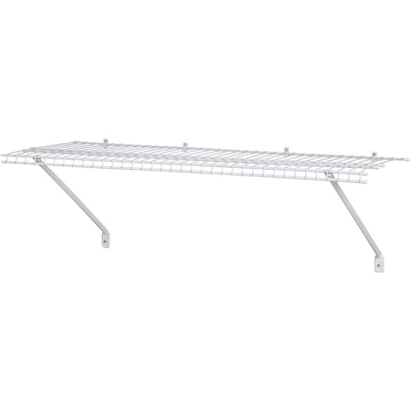 ClosetMaid (#104100) Wire Shelf Kit, White 4' x 12" (Pack of 4)