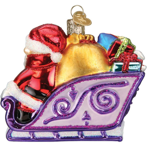 Old World Christmas Blown Glass Ornament for Christmas Tree, Santa and Friends