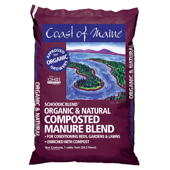 Coast of Maine Schoodic Blend Organic & Natural Composted Manure Blend, 1 CF