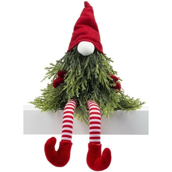 Ganz Midwest CBK Christmas Décor Piney Gnome Shelf Sitter Figure 8"