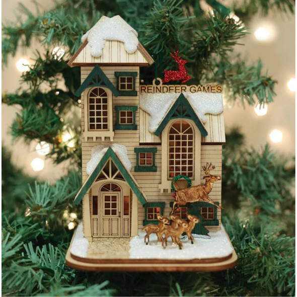 Old World Christmas Reindeer Games Ornament For Christmas Tree, Glass Blown