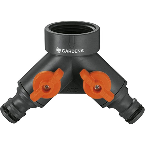 Gardena Garden Hose Y-Valve With Quick Connector