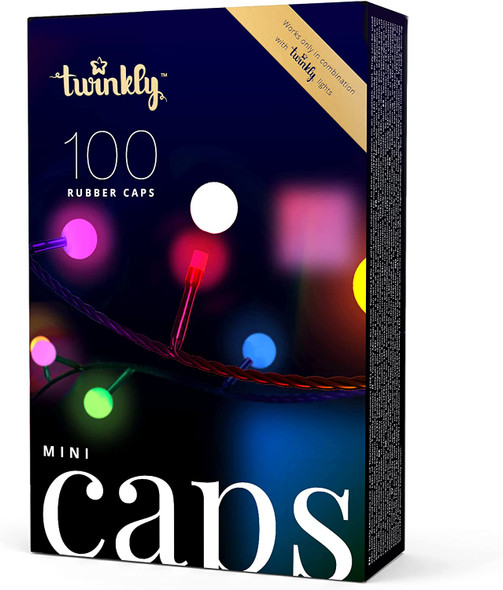 Twinkly MiniCaps ?? 100 Silicon Bulb-Shaped Cap Accessories for Twinkly Smart LED Lights