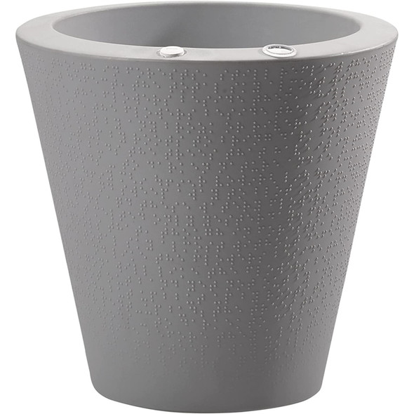 Crescent Garden Indoor/Outdoor Dot Plastic Planter with TruDrop One Self-Watering System