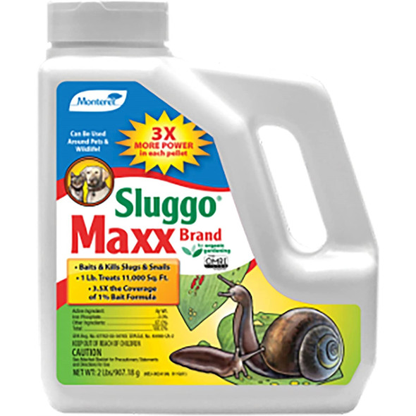 Monterey LG6544 Sluggo Max3 Jug Iron Phosphate Insecticide, 2 Pounds