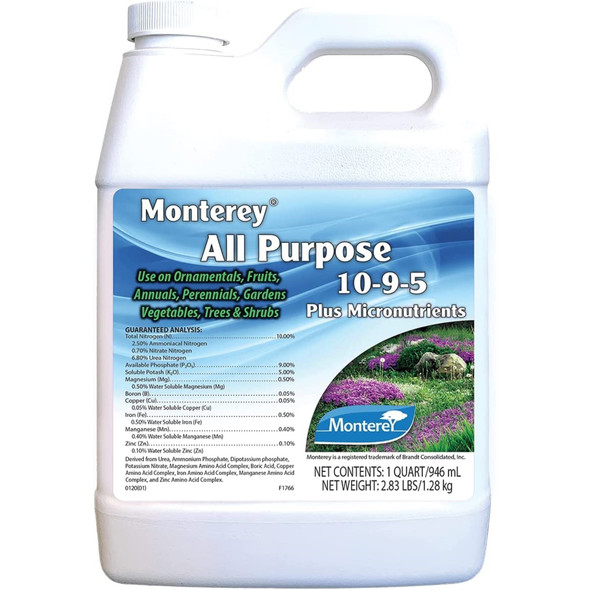 Monterey All Purpose 10-9-5 Fertilizer Plus Micronutrients Concentrate, 32oz