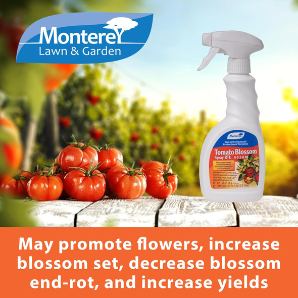 Monterey Tomato Blossom 0-0.2-0.08 Ready to Use Spray Fertilizer, 16fl oz