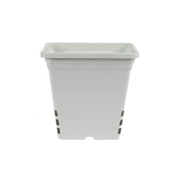 SUNPACK Durable Tall Plastic Nursery Pot, White, 9" (Pack of 1)
