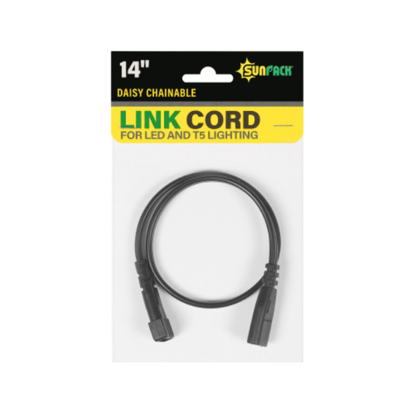SUNPACK Daisy Chainable Link Cord, Black, 14"