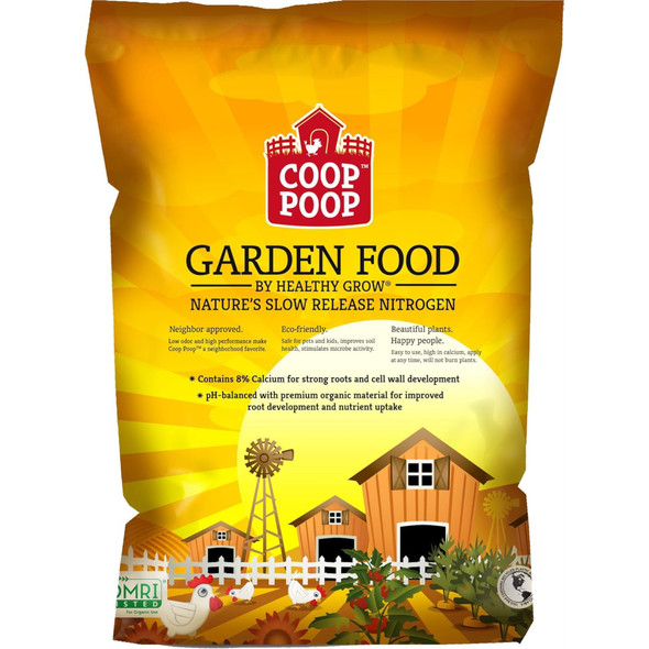 Coop Poop All-Purpose Organic Garden Food with Slow-Release Nitrogen, 40lbs
