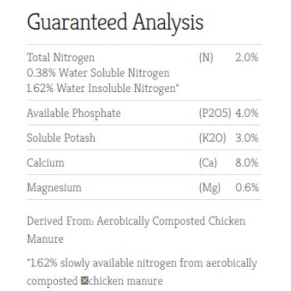 Coop Poop All-Purpose Organic Garden Food with Slow-Release Nitrogen, 40lbs