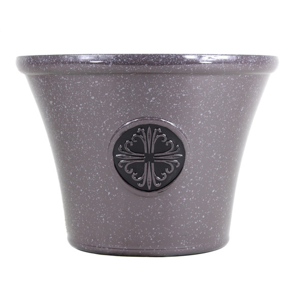 Garden Elements Indoor Outdoor Modern Plastic Planter with Drain Holes