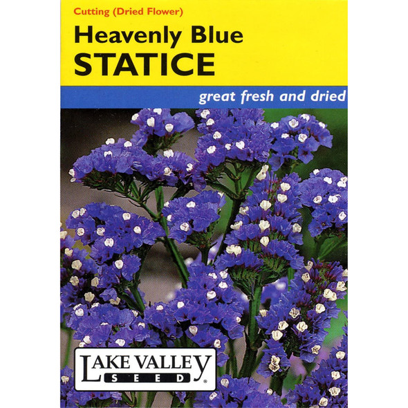 Lake Valley Seed Statice Heavenly Blue Seeds Packet