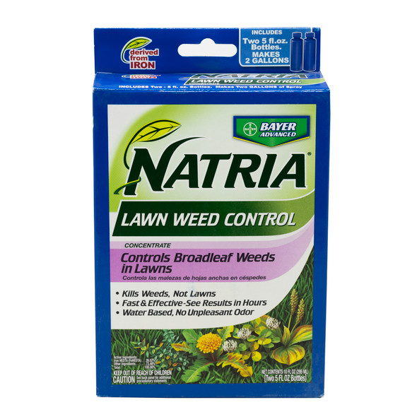 Natria Lawn Weed Killer Herbicide Concentrate, 2 Bottles, 10 Ounces