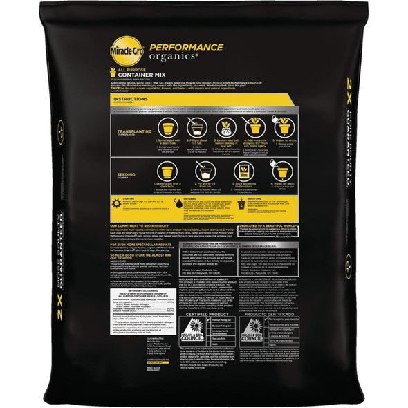 Scotts Miracle-Gro Performance Organics All Purpose Container Mix
