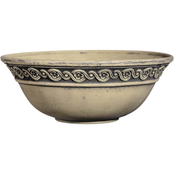 Classic Home and Garden Corinthian Resin Flower Pot Planter Bowl