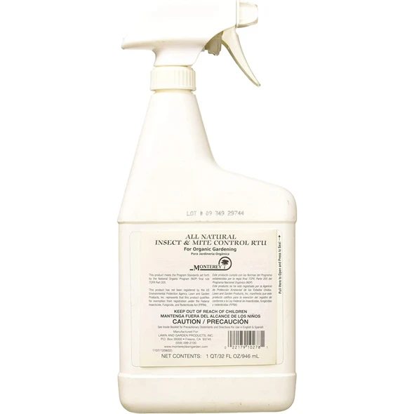 Monterey All-Natural Insect and Mite Control Ready-To-Use Spray, 1 qt
